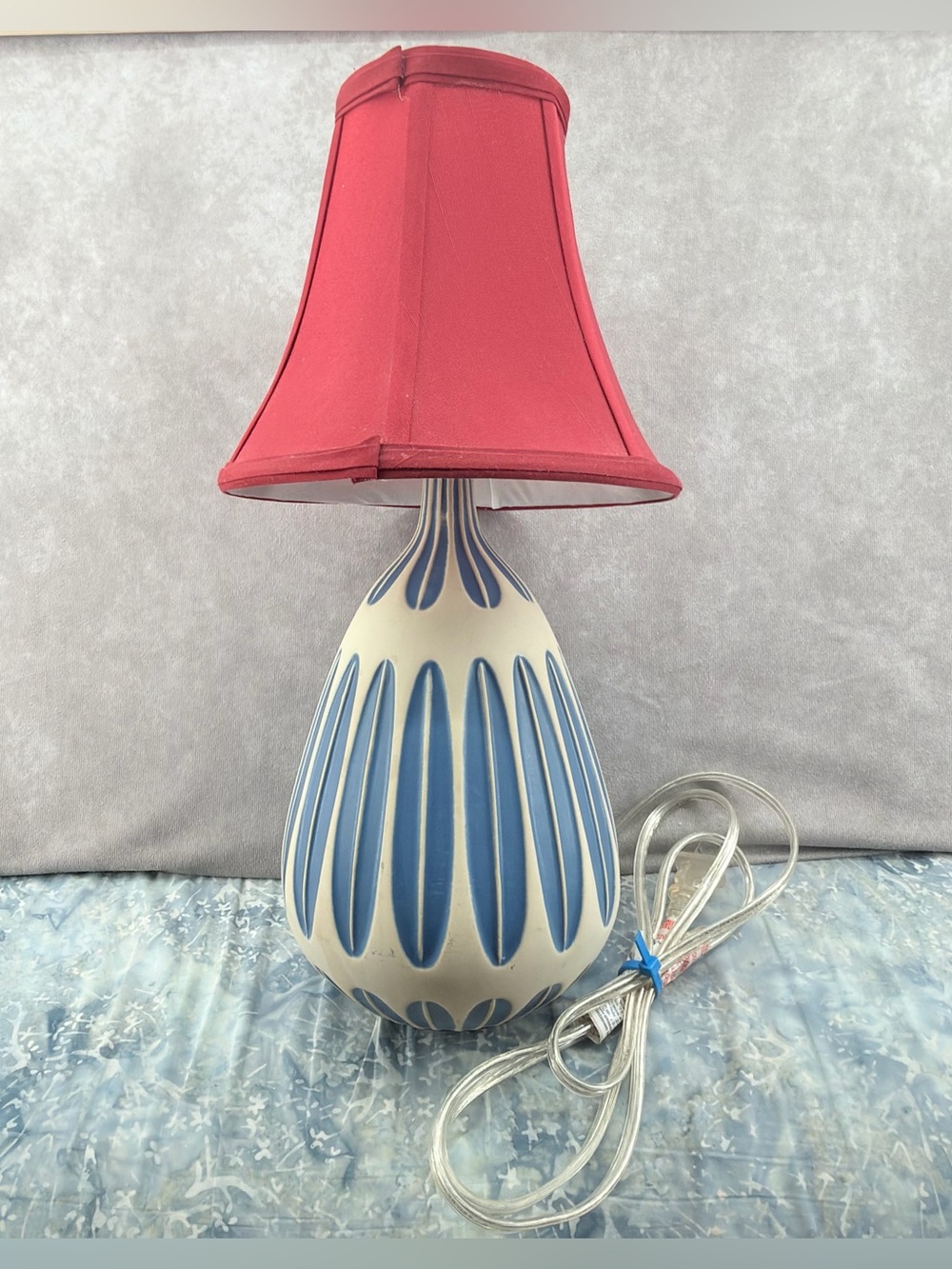 Aerin Gannet ceramic Lamp base with replacement shade